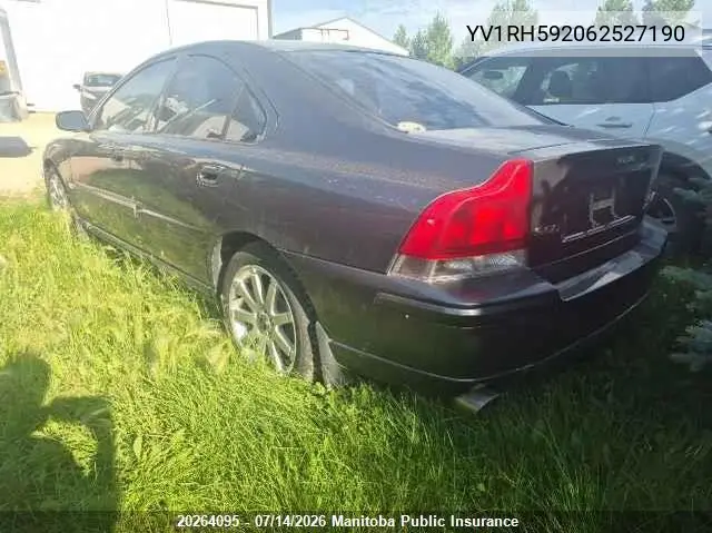 2006 Volvo S60 2.5T VIN: YV1RH592062527190 Lot: 20264095
