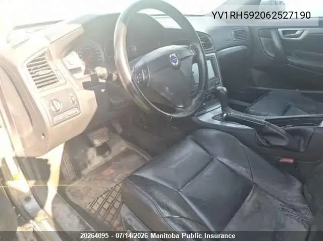 2006 Volvo S60 2.5T VIN: YV1RH592062527190 Lot: 20264095