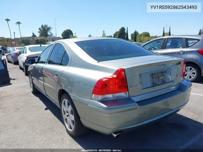 2006 Volvo S60 2.5T VIN: YV1RS592862543493 Lot: 45324115