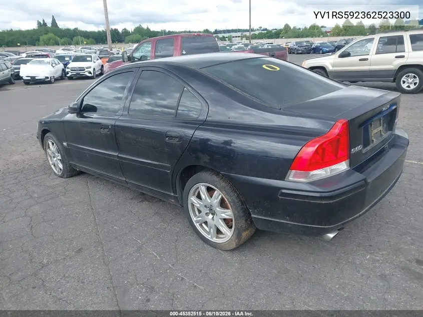 2006 Volvo S60 2.5T VIN: YV1RS592362523300 Lot: 45352515