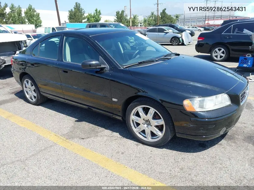2006 Volvo S60 2.5T VIN: YV1RS592862543431 Lot: 45407903