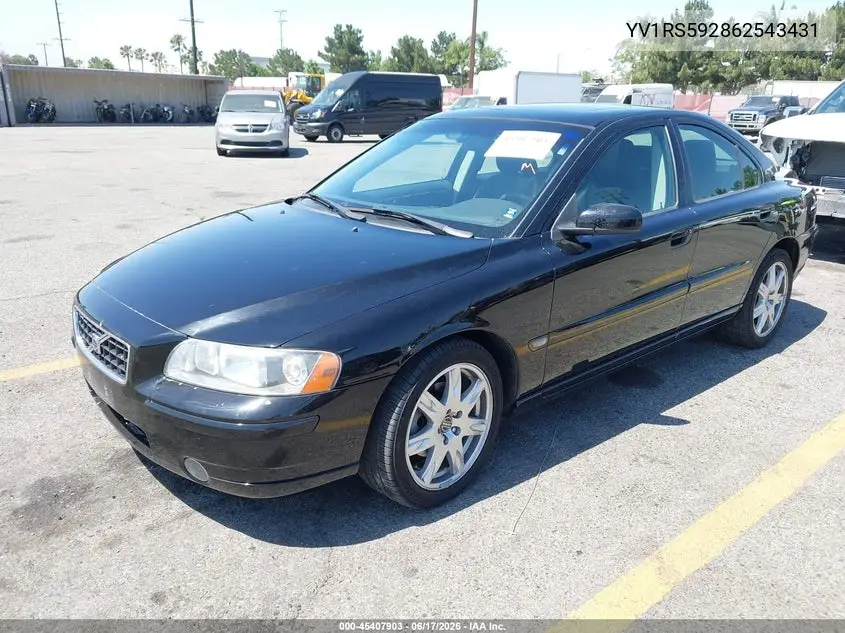 2006 Volvo S60 2.5T VIN: YV1RS592862543431 Lot: 45407903