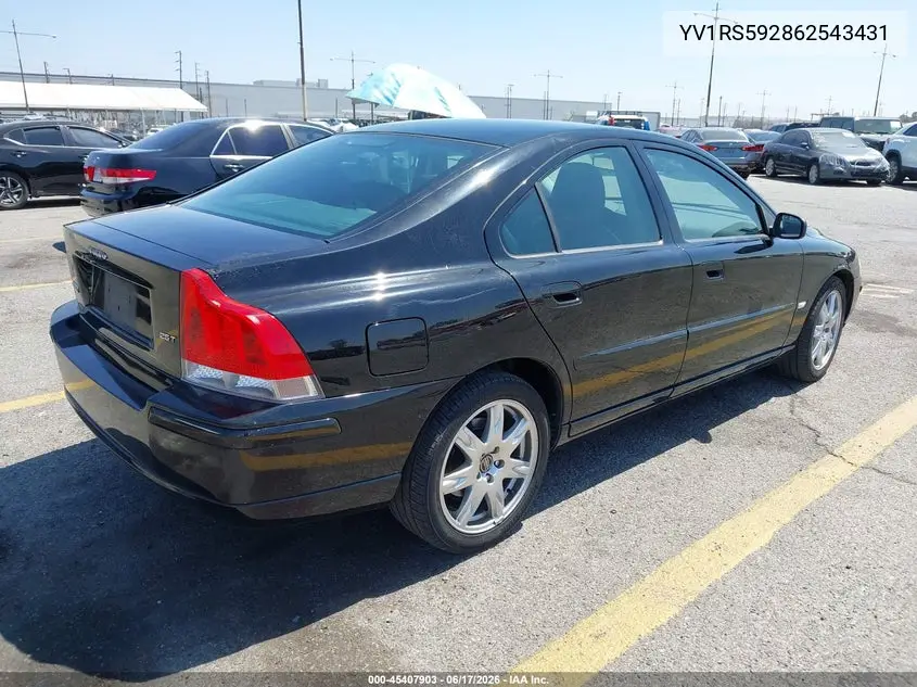 2006 Volvo S60 2.5T VIN: YV1RS592862543431 Lot: 45407903