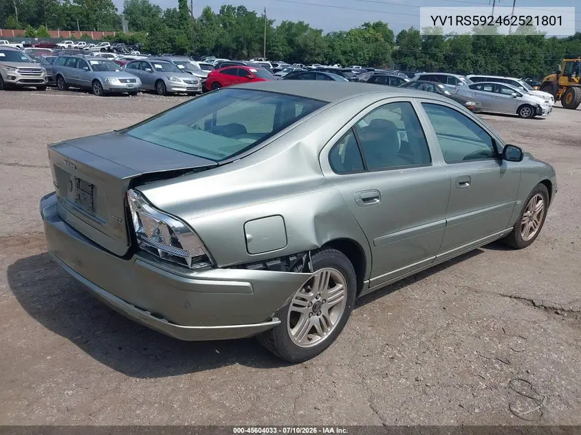 2006 Volvo S60 2.5T VIN: YV1RS592462521801 Lot: 45604033