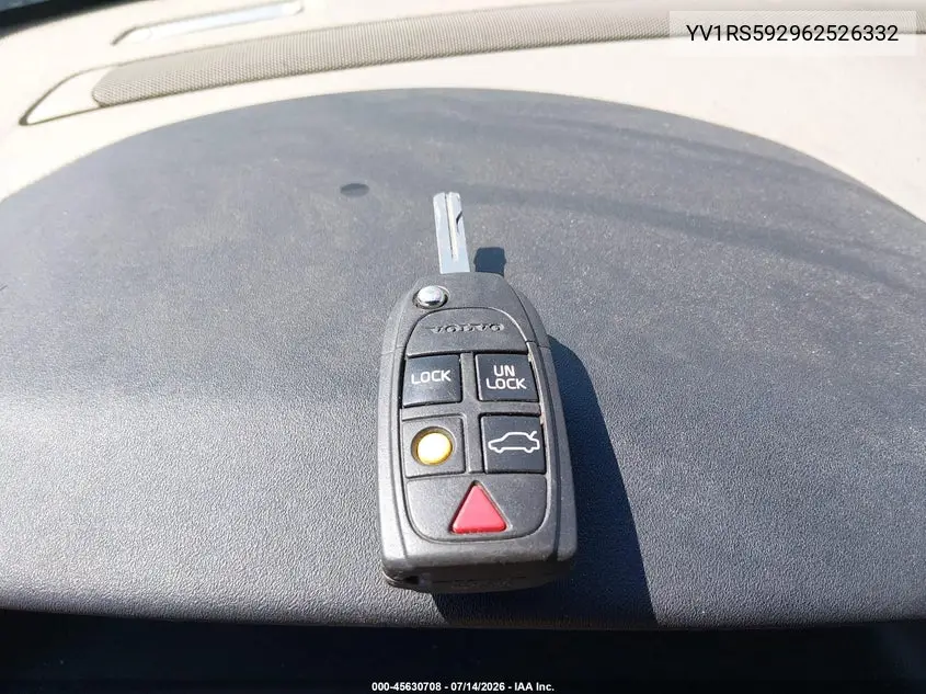 2006 Volvo S60 2.5T VIN: YV1RS592962526332 Lot: 45630708