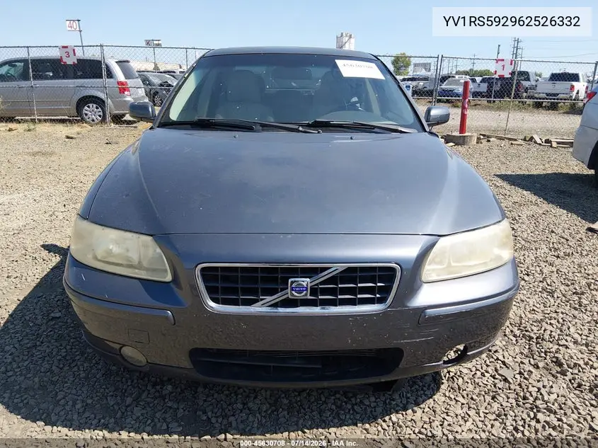 2006 Volvo S60 2.5T VIN: YV1RS592962526332 Lot: 45630708