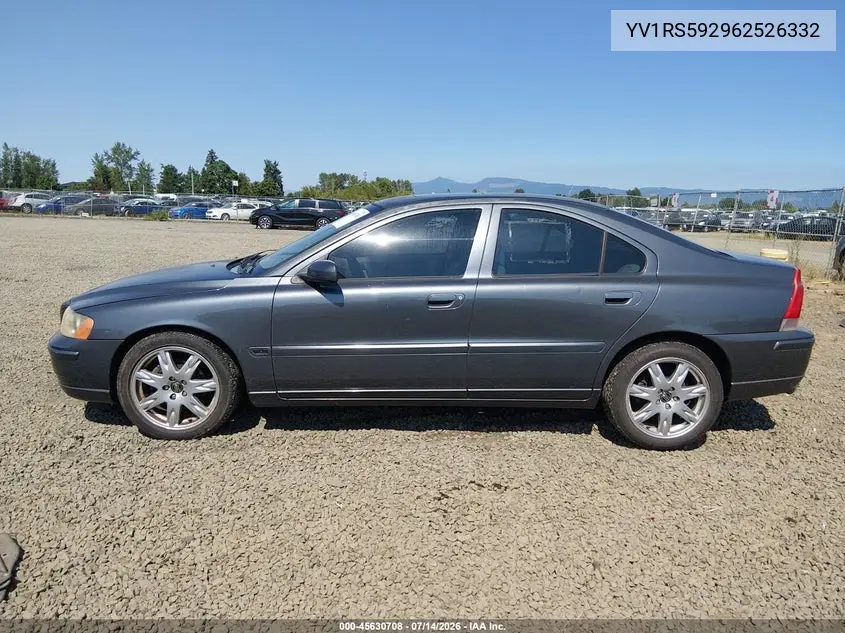 2006 Volvo S60 2.5T VIN: YV1RS592962526332 Lot: 45630708