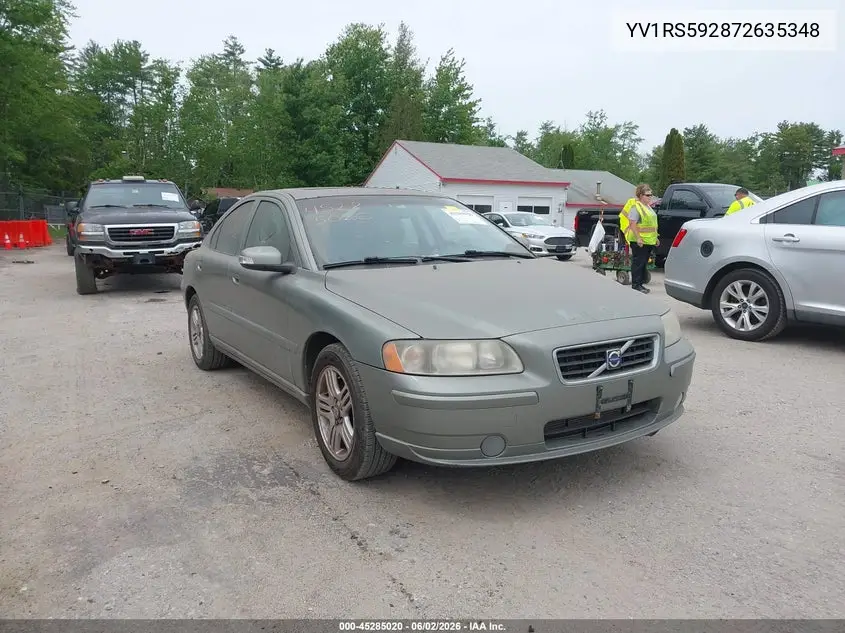 2007 Volvo S60 2.5T VIN: YV1RS592872635348 Lot: 45285020