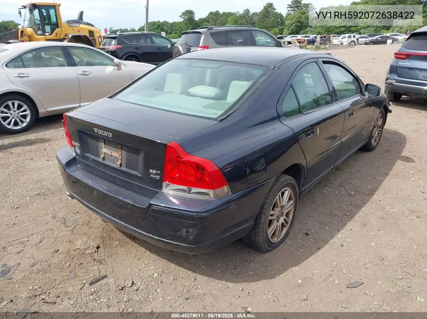 2007 Volvo S60 2.5T VIN: YV1RH592072638422 Lot: 45379011