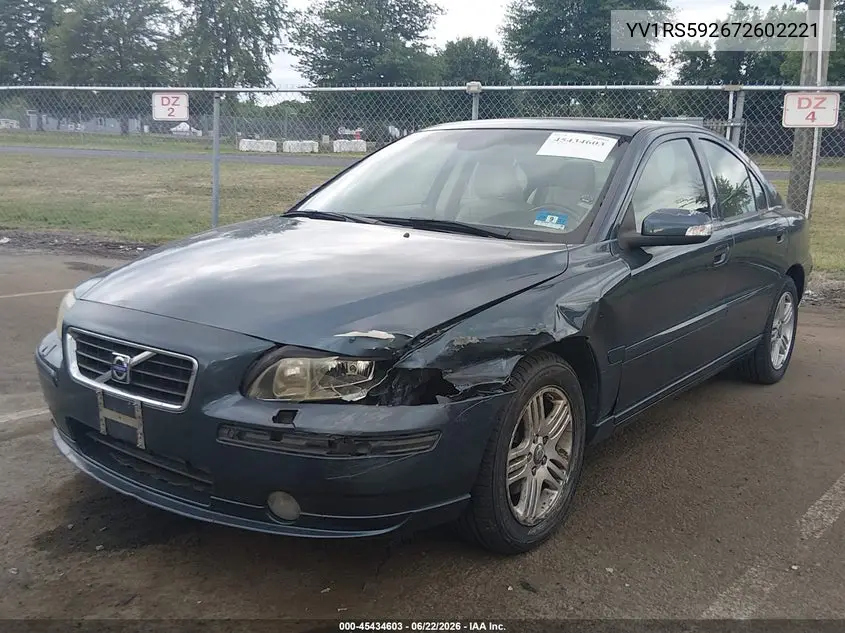 YV1RS592672602221 2007 Volvo S60 2.5T