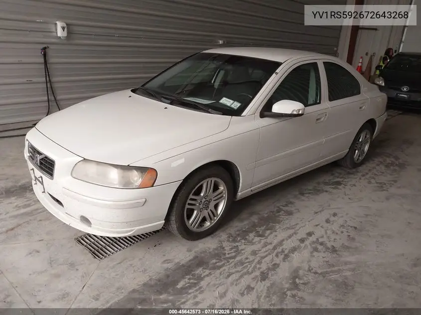 2007 Volvo S60 2.5T VIN: YV1RS592672643268 Lot: 45642573