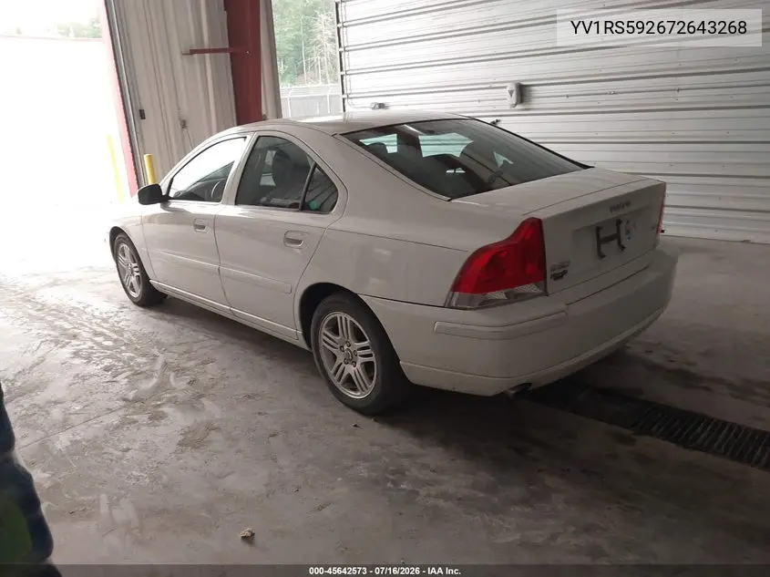 2007 Volvo S60 2.5T VIN: YV1RS592672643268 Lot: 45642573
