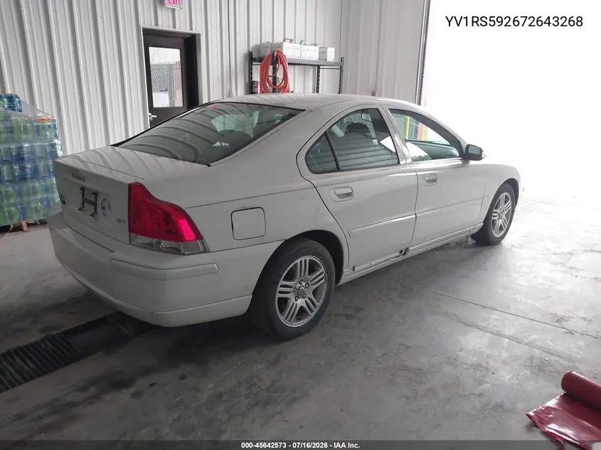 2007 Volvo S60 2.5T VIN: YV1RS592672643268 Lot: 45642573