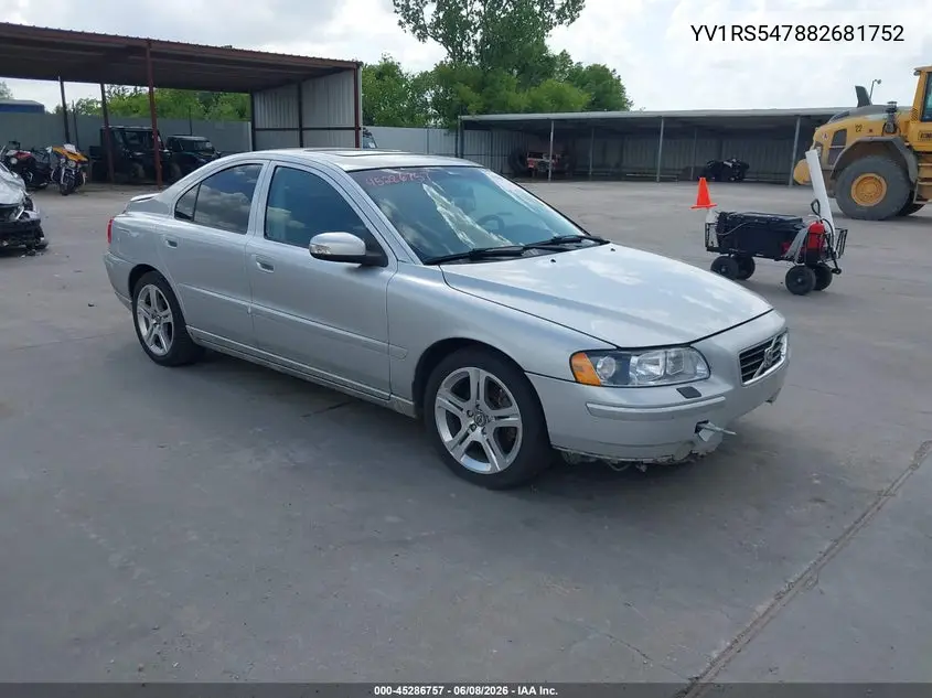 2008 Volvo S60 T5 VIN: YV1RS547882681752 Lot: 45286757