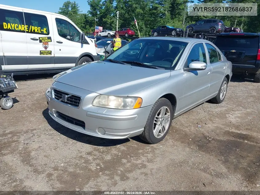 2008 Volvo S60 2.5T VIN: YV1RS592182686837 Lot: 45423102