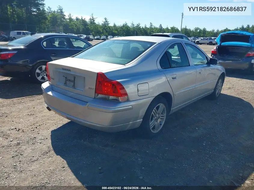 2008 Volvo S60 2.5T VIN: YV1RS592182686837 Lot: 45423102