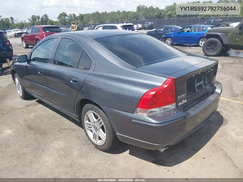 2009 Volvo S60 2.5T/2.5T Special Edition VIN: YV1RS592792736044 Lot: 45284504