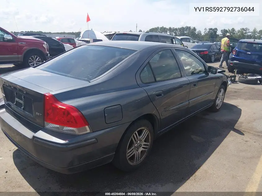 2009 Volvo S60 2.5T/2.5T Special Edition VIN: YV1RS592792736044 Lot: 45284504