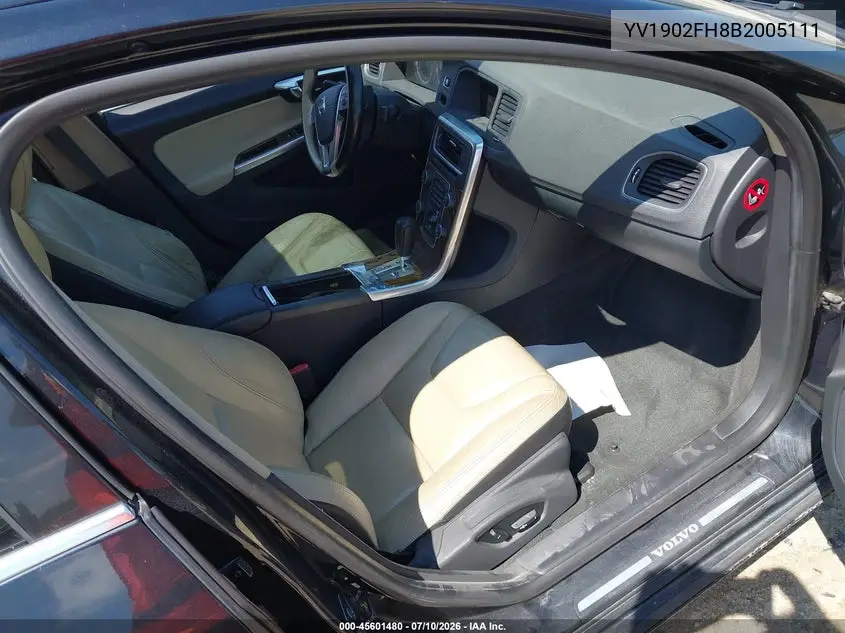 2011 Volvo S60 T6 (Retail Only)/W/Moonroof VIN: YV1902FH8B2005111 Lot: 45601480