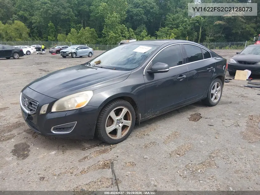 2012 Volvo S60 T5 VIN: YV1622FS2C2128073 Lot: 45242537
