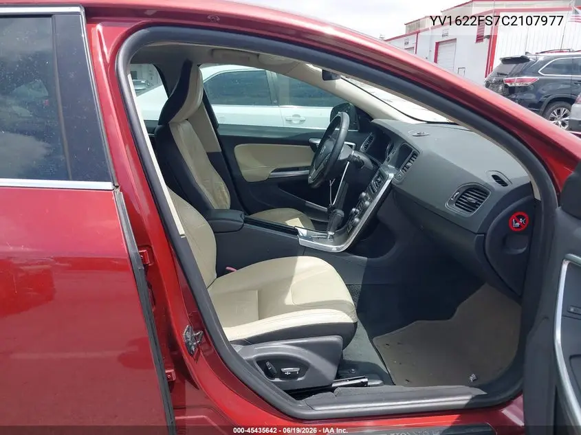2012 Volvo S60 T5 VIN: YV1622FS7C2107977 Lot: 45435642