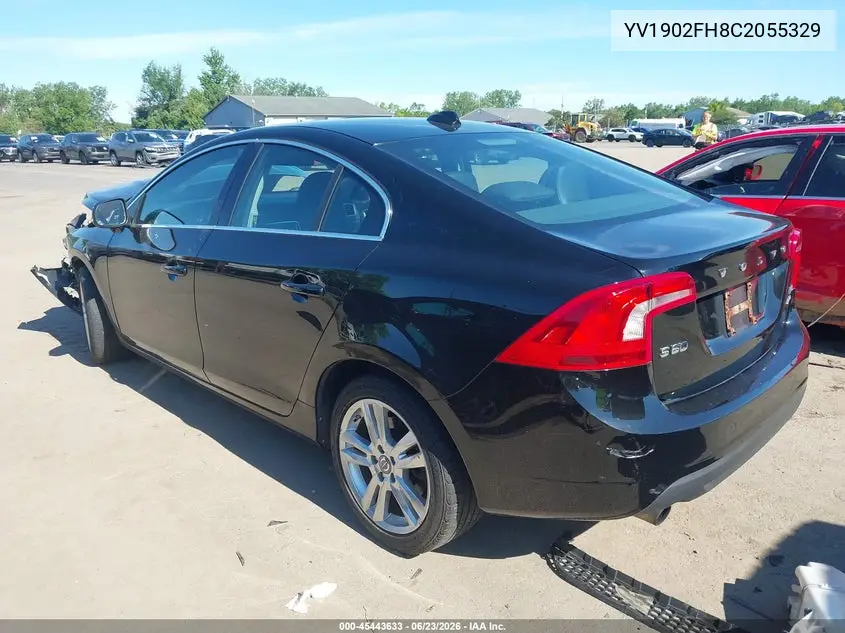 2012 Volvo S60 T6 VIN: YV1902FH8C2055329 Lot: 45443633