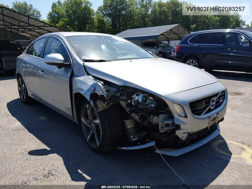 2012 Volvo S60 T6 VIN: YV1902FH6C2083257 Lot: 45502226