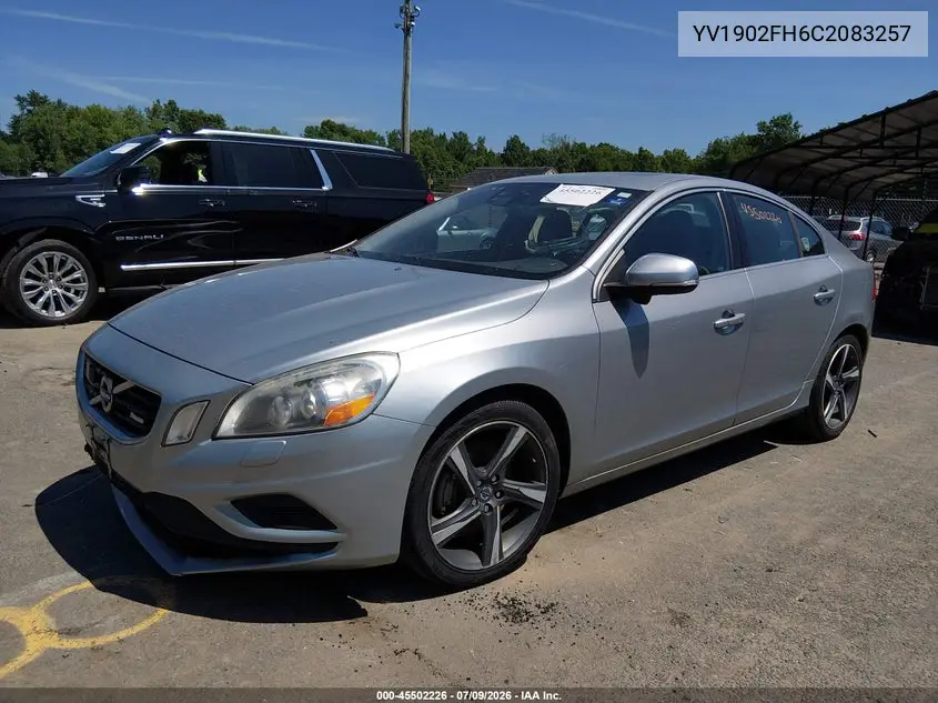 2012 Volvo S60 T6 VIN: YV1902FH6C2083257 Lot: 45502226