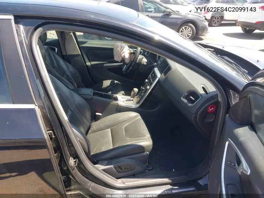 2012 Volvo S60 T5/T5 W/Moonroof VIN: YV1622FS4C2099143 Lot: 45567979