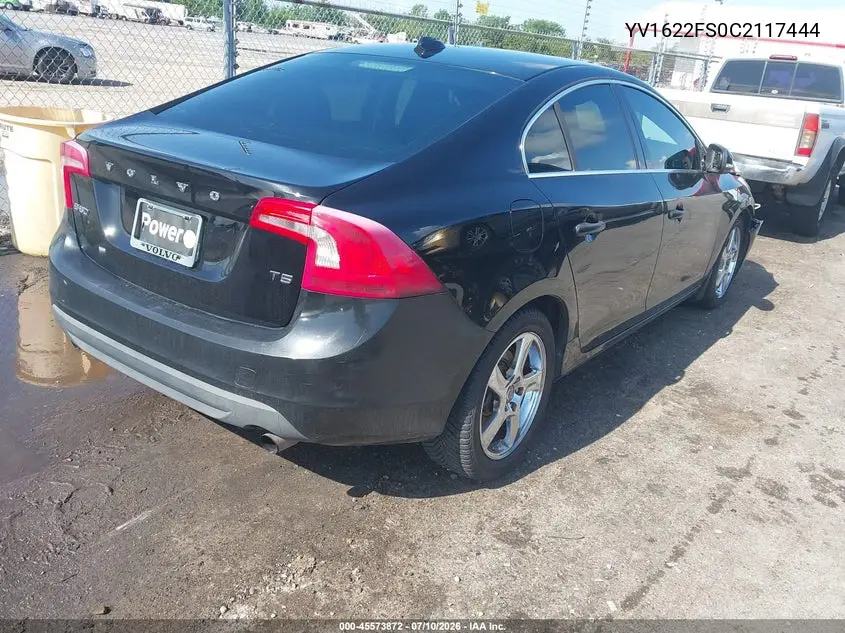 2012 Volvo S60 T5 VIN: YV1622FS0C2117444 Lot: 45573872