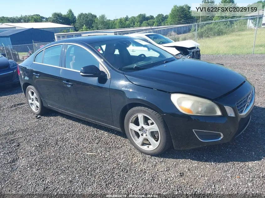 2012 Volvo S60 T5 VIN: YV1622FSXC2029159 Lot: 45635719