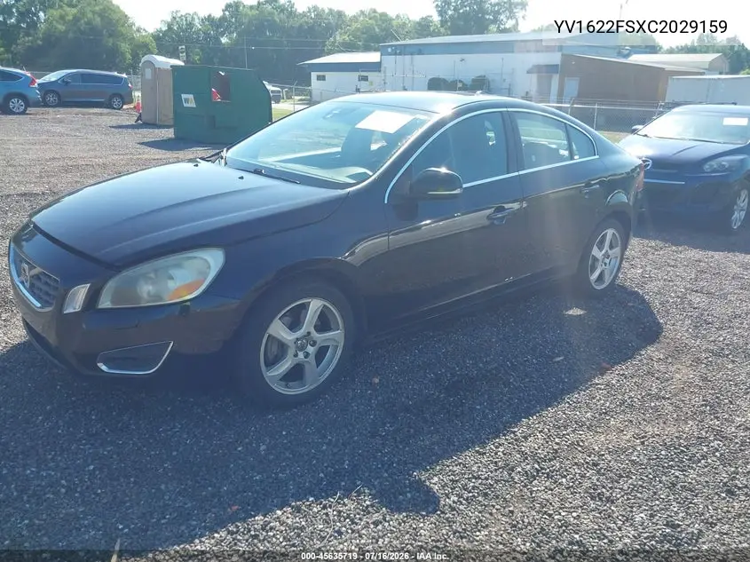 2012 Volvo S60 T5 VIN: YV1622FSXC2029159 Lot: 45635719