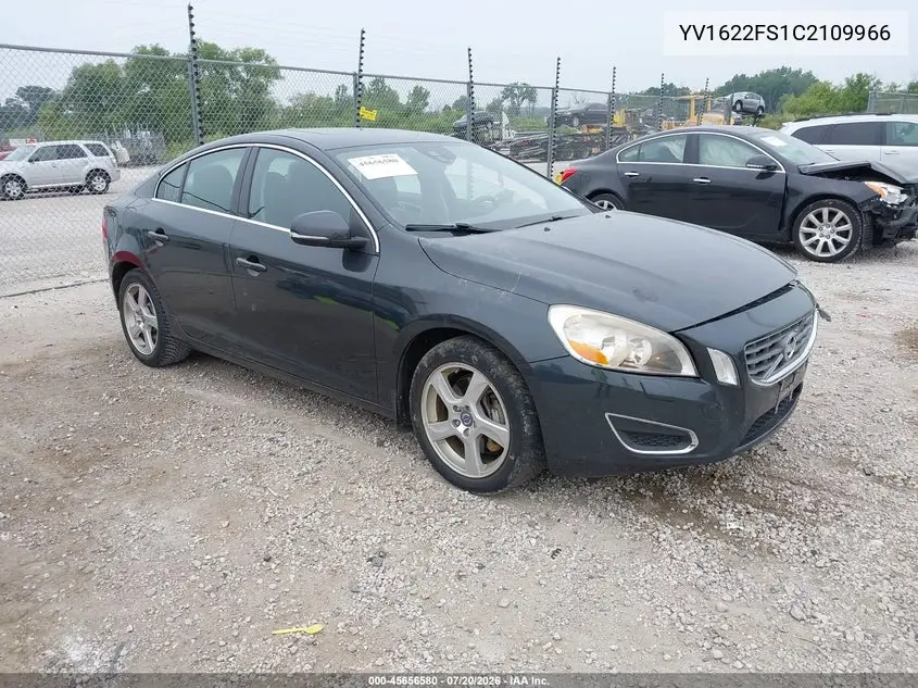 2012 Volvo S60 T5/T5 W/Moonroof VIN: YV1622FS1C2109966 Lot: 45656580