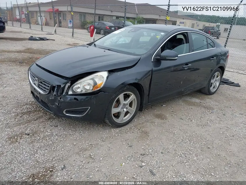 2012 Volvo S60 T5/T5 W/Moonroof VIN: YV1622FS1C2109966 Lot: 45656580