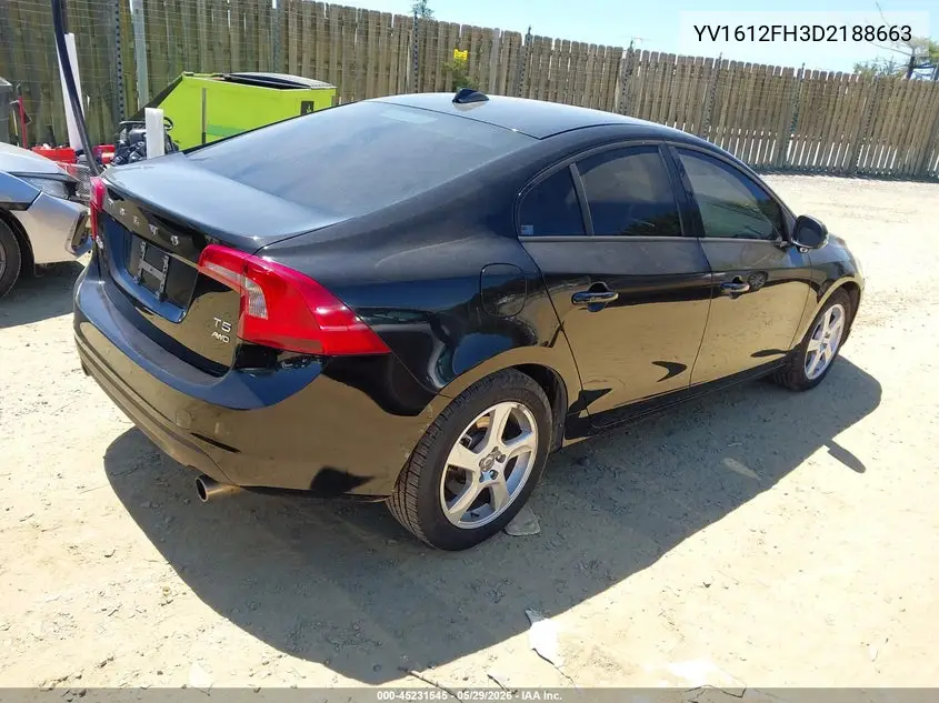 2013 Volvo S60 T5/T5 Platinum/T5 Premier/T5 Premier Plus VIN: YV1612FH3D2188663 Lot: 45231545