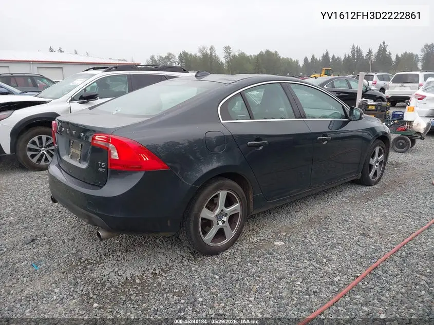 2013 Volvo S60 T5 VIN: YV1612FH3D2222861 Lot: 45240184