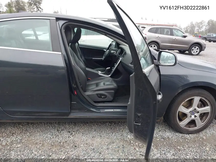 2013 Volvo S60 T5 VIN: YV1612FH3D2222861 Lot: 45240184