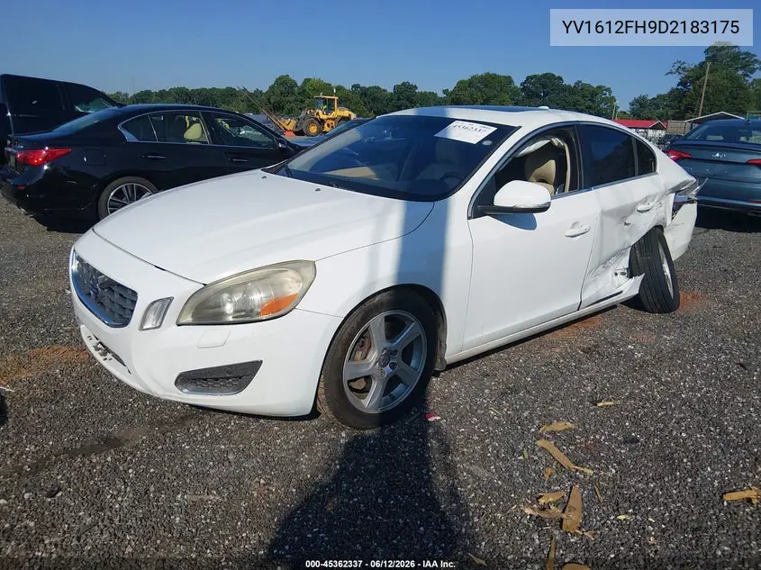 2013 Volvo S60 T5 VIN: YV1612FH9D2183175 Lot: 45362337