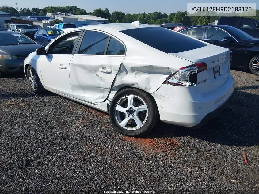 2013 Volvo S60 T5 VIN: YV1612FH9D2183175 Lot: 45362337