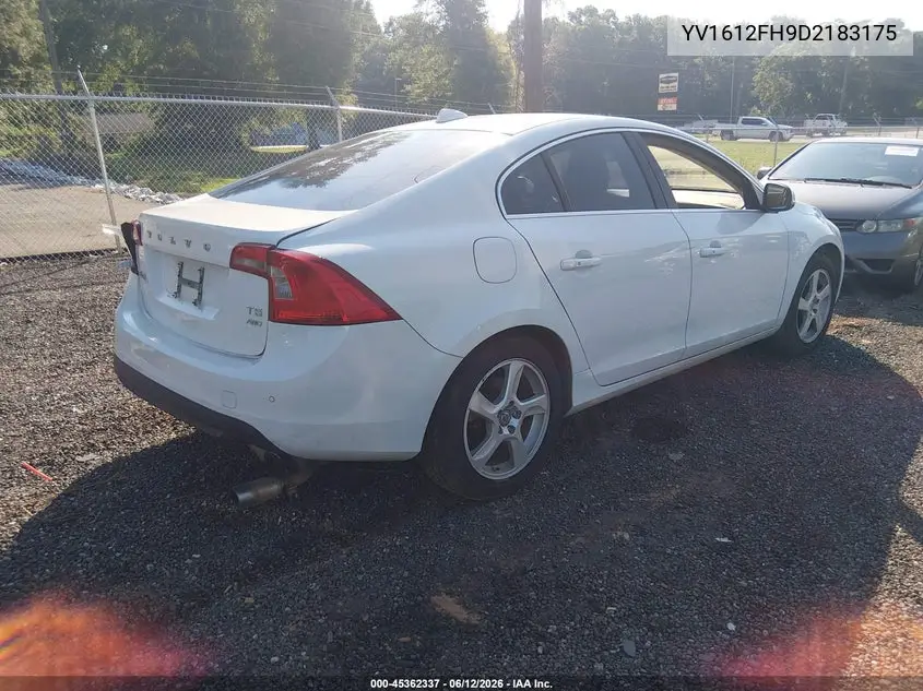2013 Volvo S60 T5 VIN: YV1612FH9D2183175 Lot: 45362337