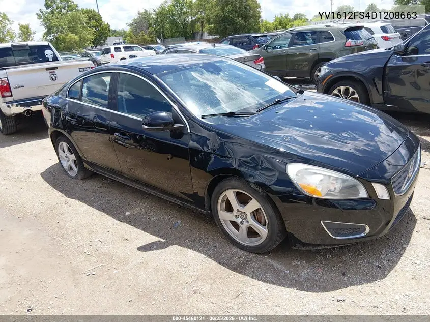 2013 Volvo S60 T5 VIN: YV1612FS4D1208663 Lot: 45460121