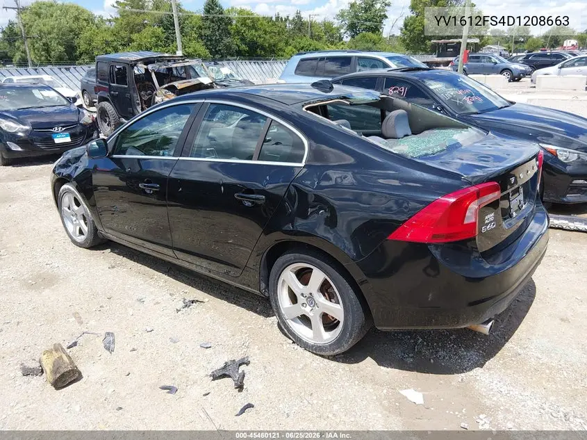 2013 Volvo S60 T5 VIN: YV1612FS4D1208663 Lot: 45460121