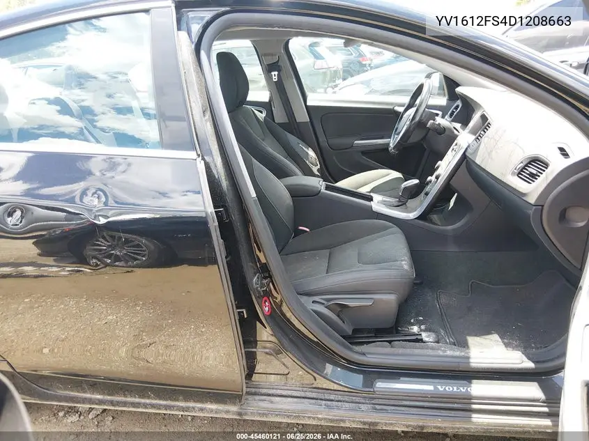 2013 Volvo S60 T5 VIN: YV1612FS4D1208663 Lot: 45460121