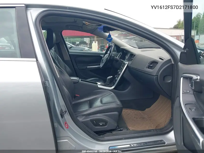 2013 Volvo S60 T5/T5 Platinum/T5 Premier/T5 Premier Plus VIN: YV1612FS7D2171800 Lot: 45483769