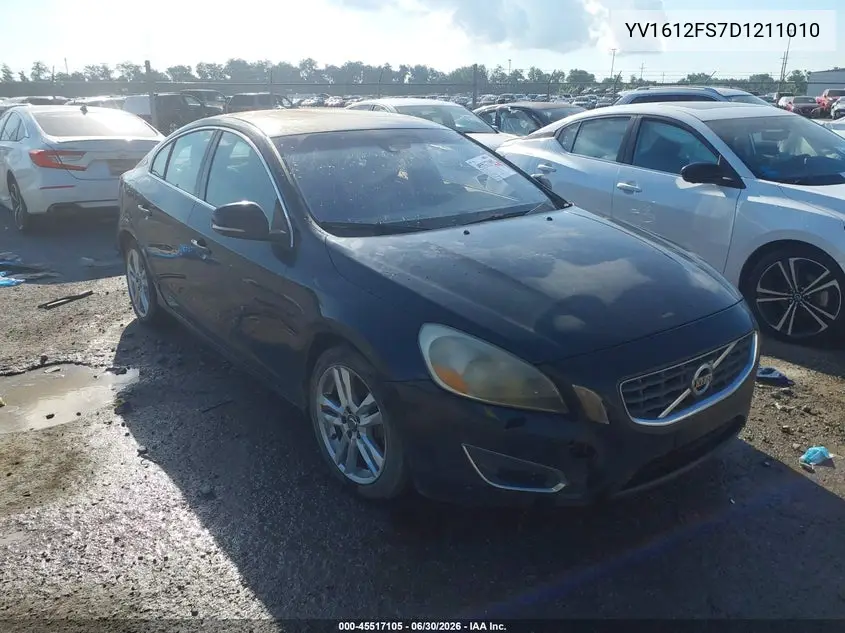 2013 Volvo S60 T5 VIN: YV1612FS7D1211010 Lot: 45517105