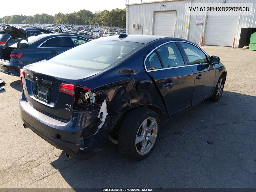 2013 Volvo S60 T5/T5 Platinum/T5 Premier/T5 Premier Plus VIN: YV1612FHXD2206608 Lot: 45556290