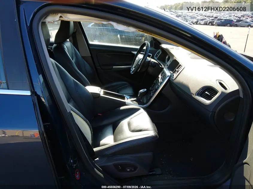 2013 Volvo S60 T5/T5 Platinum/T5 Premier/T5 Premier Plus VIN: YV1612FHXD2206608 Lot: 45556290