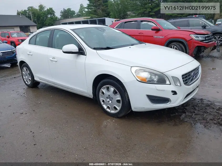 2013 Volvo S60 T5 VIN: YV1612FH0D2199975 Lot: 45558651