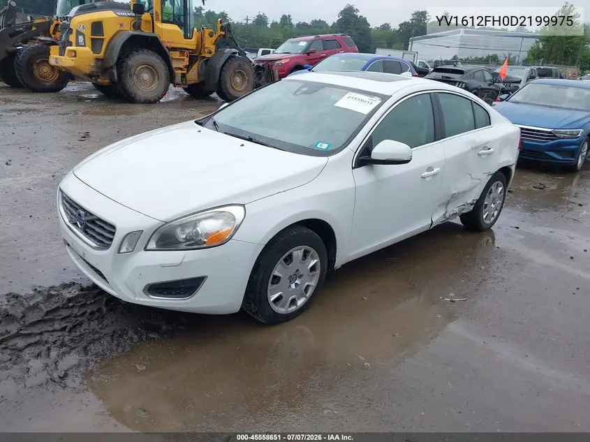 2013 Volvo S60 T5 VIN: YV1612FH0D2199975 Lot: 45558651