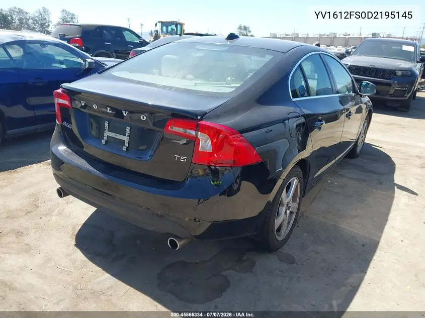 2013 Volvo S60 T5 Platinum VIN: YV1612FS0D2195145 Lot: 45566334